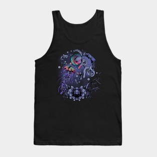 cat and jellyfish friendship Tank Top